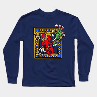 Aztec Codex Borbonicus Long Sleeve T-Shirt